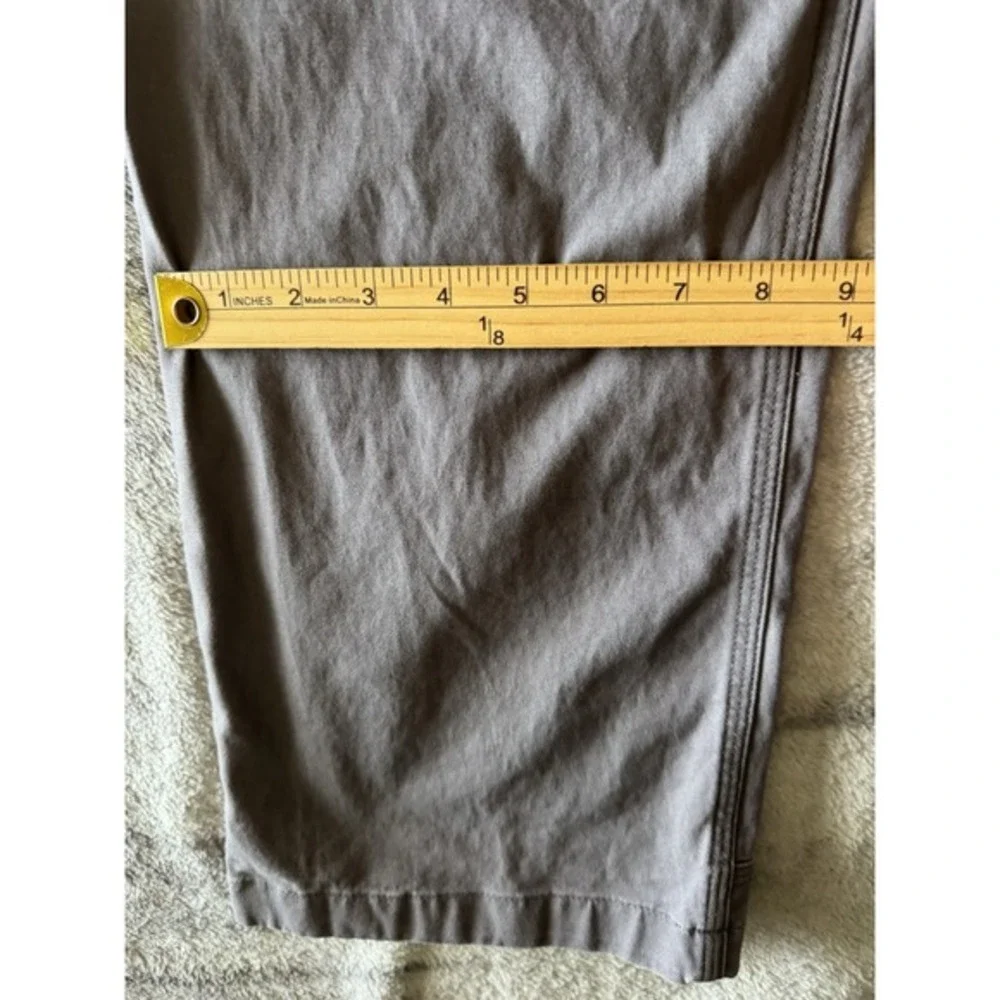 Duluth Trading Co Relaxed Fit Work Pants Grey Brown Cotton Stretch 36x30 Utility